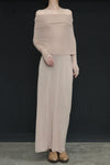 SWAYING/KNIT one-line collar cutout dress SW24SS2L24 pink apricot PS71